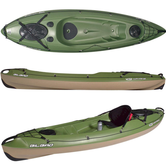 Bilbao Fishing green １人乗りフィッシングカヤック-3