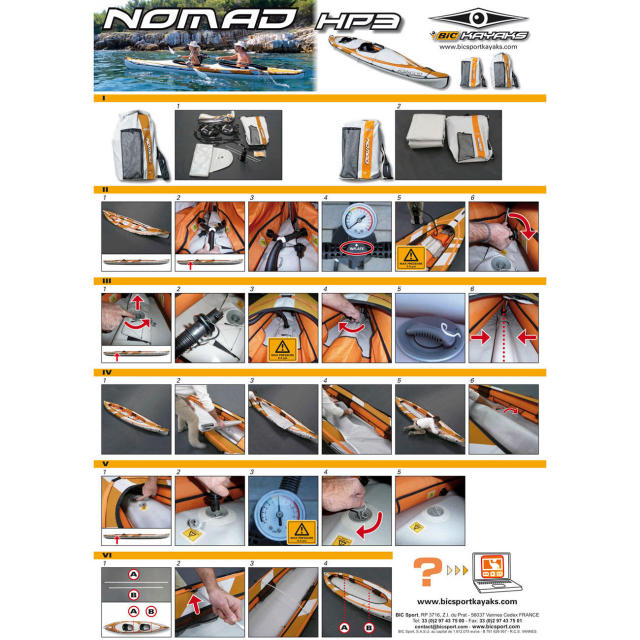 NOMAD HP3 ２人乗りインフレータブルカヤック-10