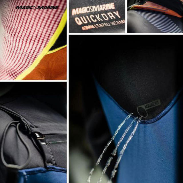 [展示品] ACE QUICK DRY F-ZIP 4/3 FULLSUIT MEN フロントジップ 前ファスナー付き-9