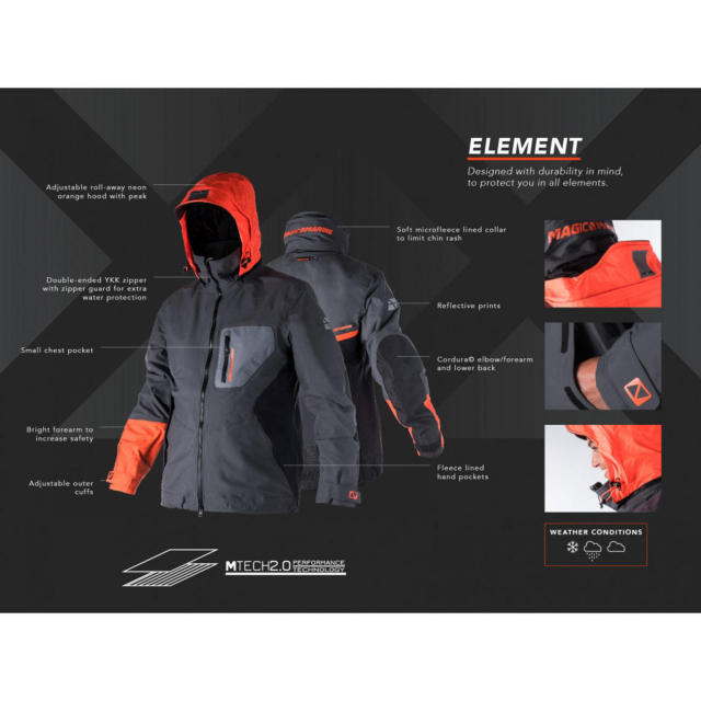 Element Jacket 2Layer ハードシェル レインジャケット-8
