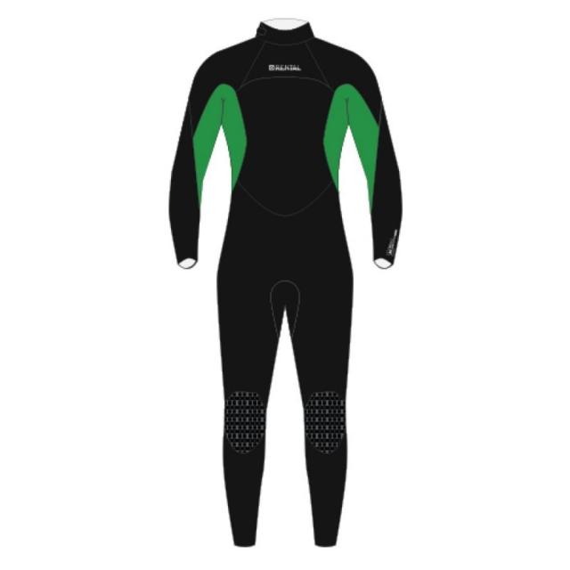 Rental Fullsuit 3/2mm Bzip Flatlock Unisex-4
