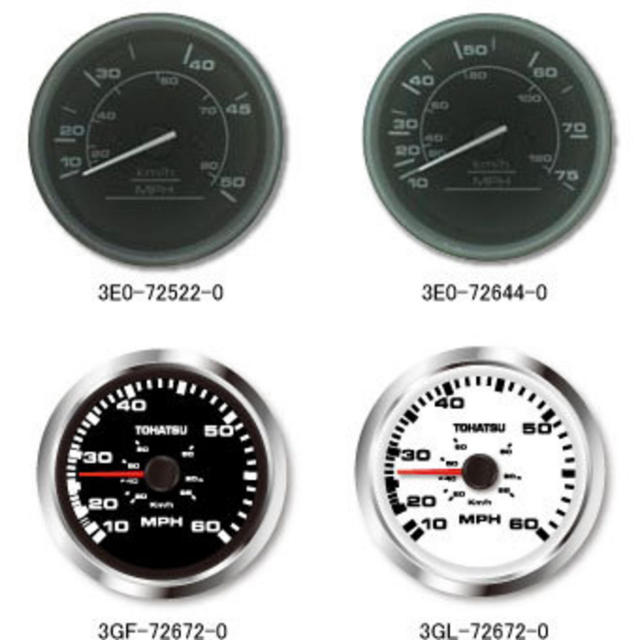 スピードメータ白 (60 MPH)-3