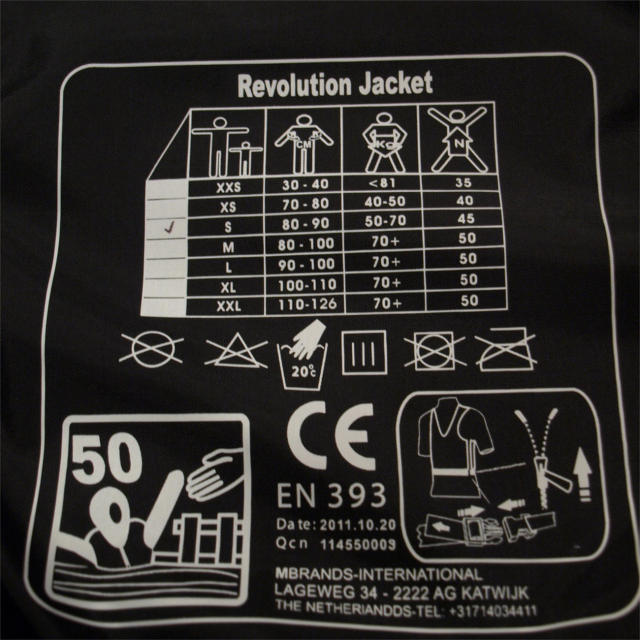 REVOLUTION JACKET LIGHT ISO/EN適合ライフジャケット-7