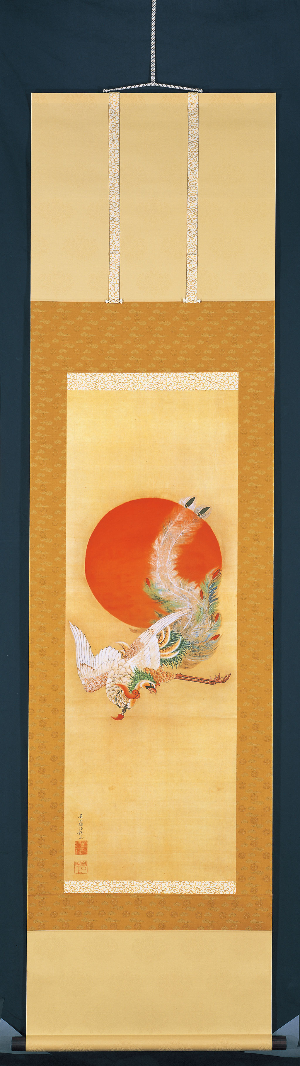 伊藤若冲『日出鳳凰図』軸装