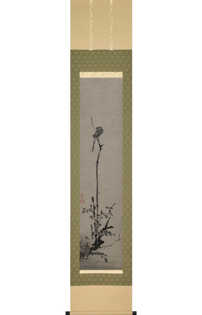 宮本武蔵『枯木鳴鵙図』（掛軸）