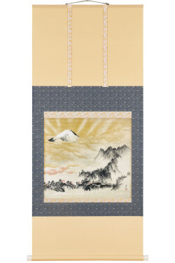 横山大観『蓬莱山』軸装