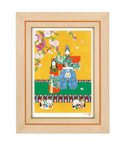 【本金箔手張り】森田りえ子『お雛あそび』