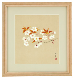 上村松篁『山桜』リトグラフ