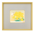 森田りえ子『ミニ版画（花 四題）』『菜の花』