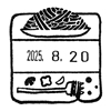 デザイン日付印　とみこはん日付印　L　ナポリタン [os14965]