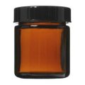 生活の木 茶色ガラス クリーム容器 50ml