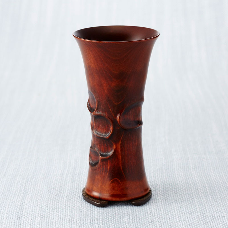 ＜我杯＞緋桂（弁柄塗装蹄鉄付）