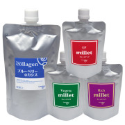 織姫さまセット(ブラックアップ100ml・ミレットベジタ100ml・ミレットリッチ100ml・カイセイコラーゲンブルーベリー＋カシス300ml)