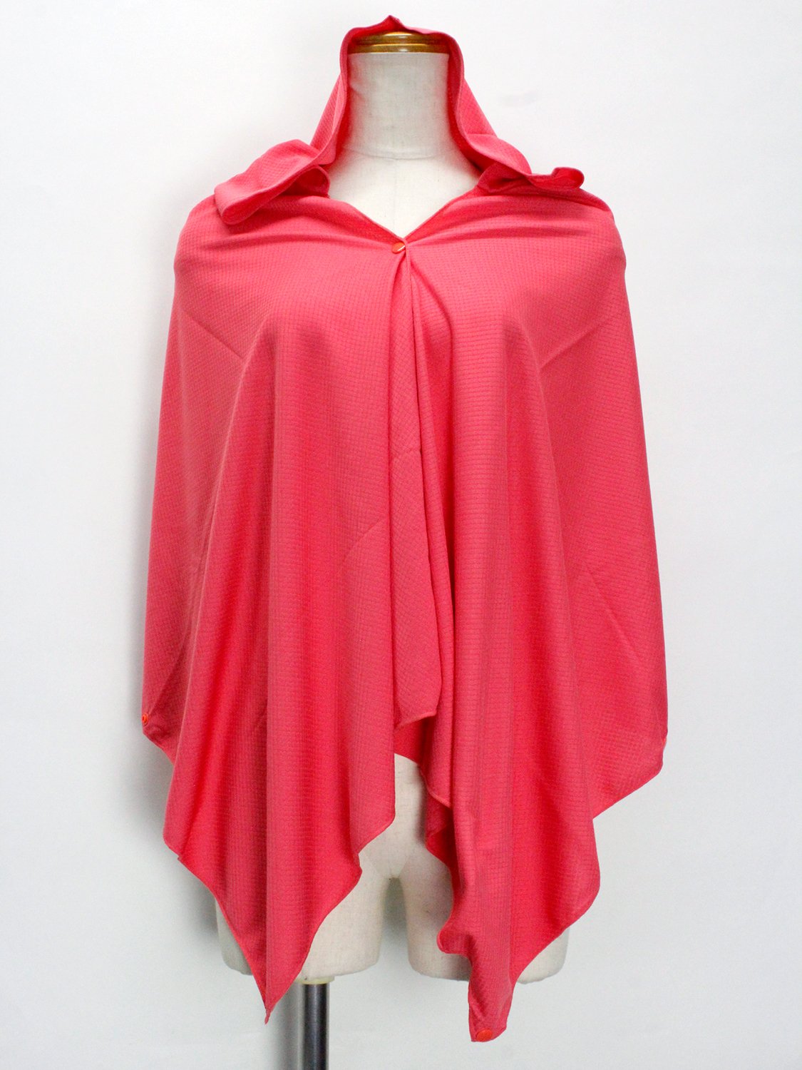 虫よけ＆冷却＆紫外線対策 BUG OFF アイスフーディー サーモンピンク