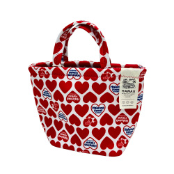 ハレイワ公式（HALEIWA）ネオプレン保冷トートバッグ ハートレッド