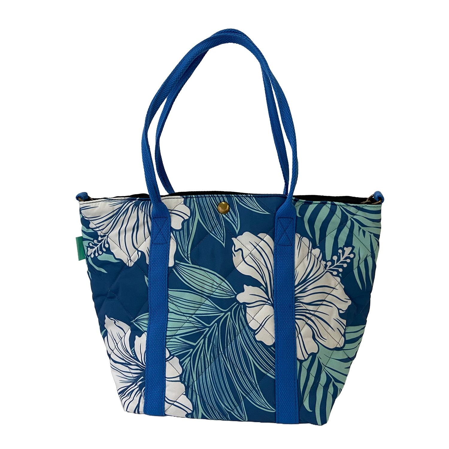 ハワイアン キルティング３wayトートバッグ ブル