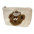 ハレイワベアー（HALEIWA BEAR）相良刺繍ポーチ アイボリ