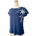 PUKANA ノースリーブストレッチTシャツ ティアレ ネイビー ML&X