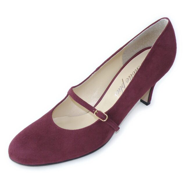 Floスエードボルドー24.5AAA★アウトレット★新品同様（サンプル）