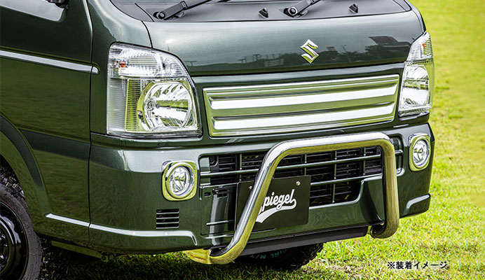 ブルバー 鏡面タイプ スズキ キャリイトラック DA16T ※スーパーキャリイ装着可 ※2WD/4WD装着可 装着画像