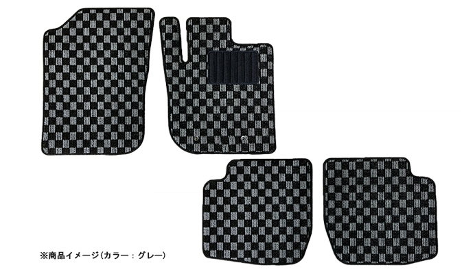 フロアマット チェック柄 ダイハツ ムーヴコンテ L585S (H23.06～H29.03) ※4WD車