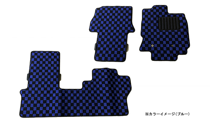 フロアマット チェック柄 ダイハツ タント LA650S/LA660S (R1.07～) ※運転席ロングスライドシート無 商品画像