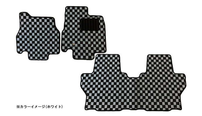 フロアマット チェック柄 ダイハツ ムーヴキャンバス LA860S (R4.07～) ※EPB(電動パーキングブレーキ)有 商品画像