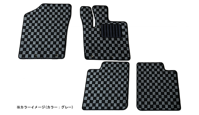 フロアマット チェック柄 スズキ アルトターボRS HA36S (H27.03～H30.11) 商品画像
