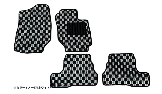 フロアマット チェック柄 スズキ ジムニーシエラ JB74W (H30.07～) ※MT専用 商品画像