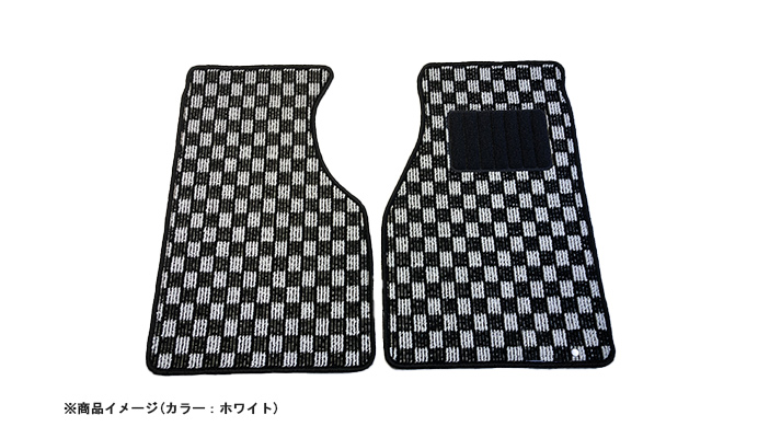 フロアマット チェック柄 スズキ カプチーノ EA11R/EA21R ※AT車 (H3.10～H10.10)
