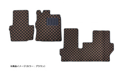 フロアマット チェック柄 ダイハツ タント LA600S (H25.10～R1.07) ※2WD・リアヒーター無 商品画像