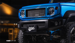 Spiegel. Racing (シュピーゲル.レーシング) スポーツバンパー フロント シボ黒 塗装済 スズキ ジムニーシエラ JB74W 装着画像1