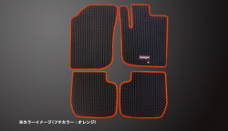 ラバーフロアマット ダイハツ ミラ(カスタム) L285S (H18.12～H23.06) ※前期・4WD・MT・リアヒーターダクト無 商品画像