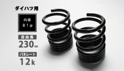 レーシングスペックハイレートリアスプリング 12K 2本1セット