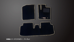 フロアマット ダイハツ ミラ L275S/L275V ※後期・2WD・AT・リアヒーターダクト無