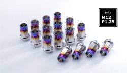 チタンナット 貫通タイプ M12 P1.25 38mm 商品画像