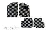 フロアマット チェック柄 ダイハツ ミラ L700S/L700V/L710S/L710V (H10.10～H14.12)