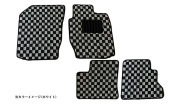 フロアマット チェック柄 スズキ アルト HA24S/HA24V (H16.09～H21.12) ※フットレスト有 商品画像