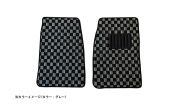 フロアマット チェック柄 スズキ カプチーノ EA11R/EA21R ※MT車 タイプ2 (H3.10～H10.10) ※純正マット形状要確認 商品画像