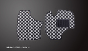 フロアマット チェック柄 スズキ キャリイトラック DA16T (H25.09～) グレー 商品画像