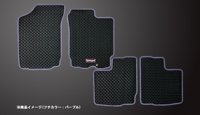 ラバーフロアマット ダイハツ ネイキッド L750S/L760S (H11.11～H16.04) ※フロアシフト 商品画像