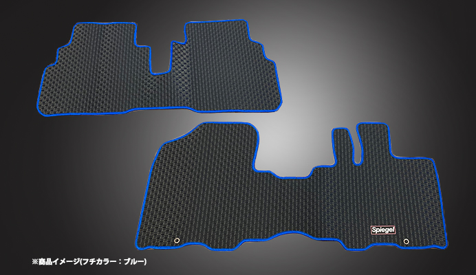 ラバーフロアマット ハスラーMR52S フチカラー：ブルー 商品画像