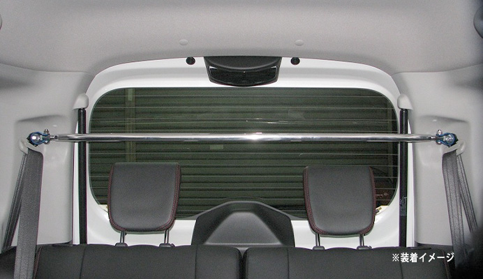 リアピラーバー ストレートタイプ スズキ スペーシア MK53S 装着画像