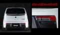 LEDテールランプ クローム/チューブレッド スズキ アルト/アルトワークス/アルトターボRS HA36S/HA36V 装着イメージ画像