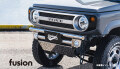 fusion フロントバンパー Type2 鏡面 スズキ ジムニー JB64W 装着画像