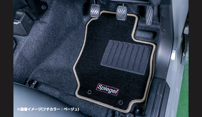 フロアマット ジムニー JB64W/JB74W 装着画像（リア）