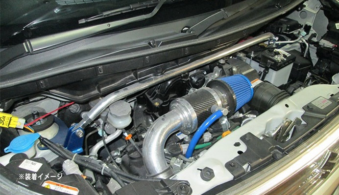 スタンダードタワーバー フロント スズキ スペーシア MK32S/MK42S 装着画像