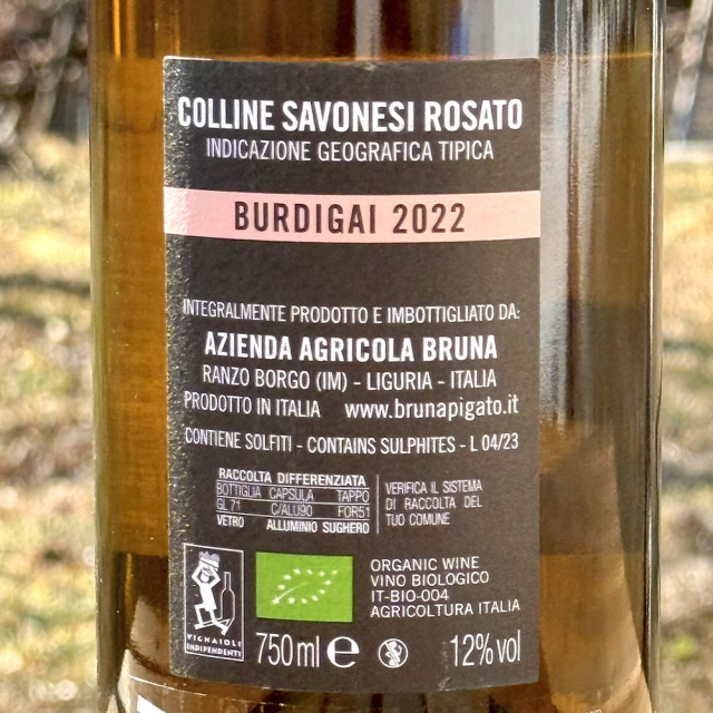 ブルディガイ ロザート コッリーネ ザヴォネージ