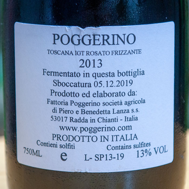 ロゼ泡・ノンドサージュ＞トスカーナ I.G.T. ロザート フリッツァンテ