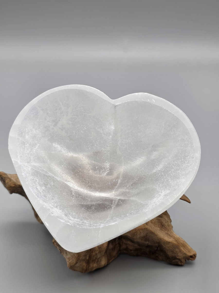 セレナイト・ボウル（ハート） CEL166